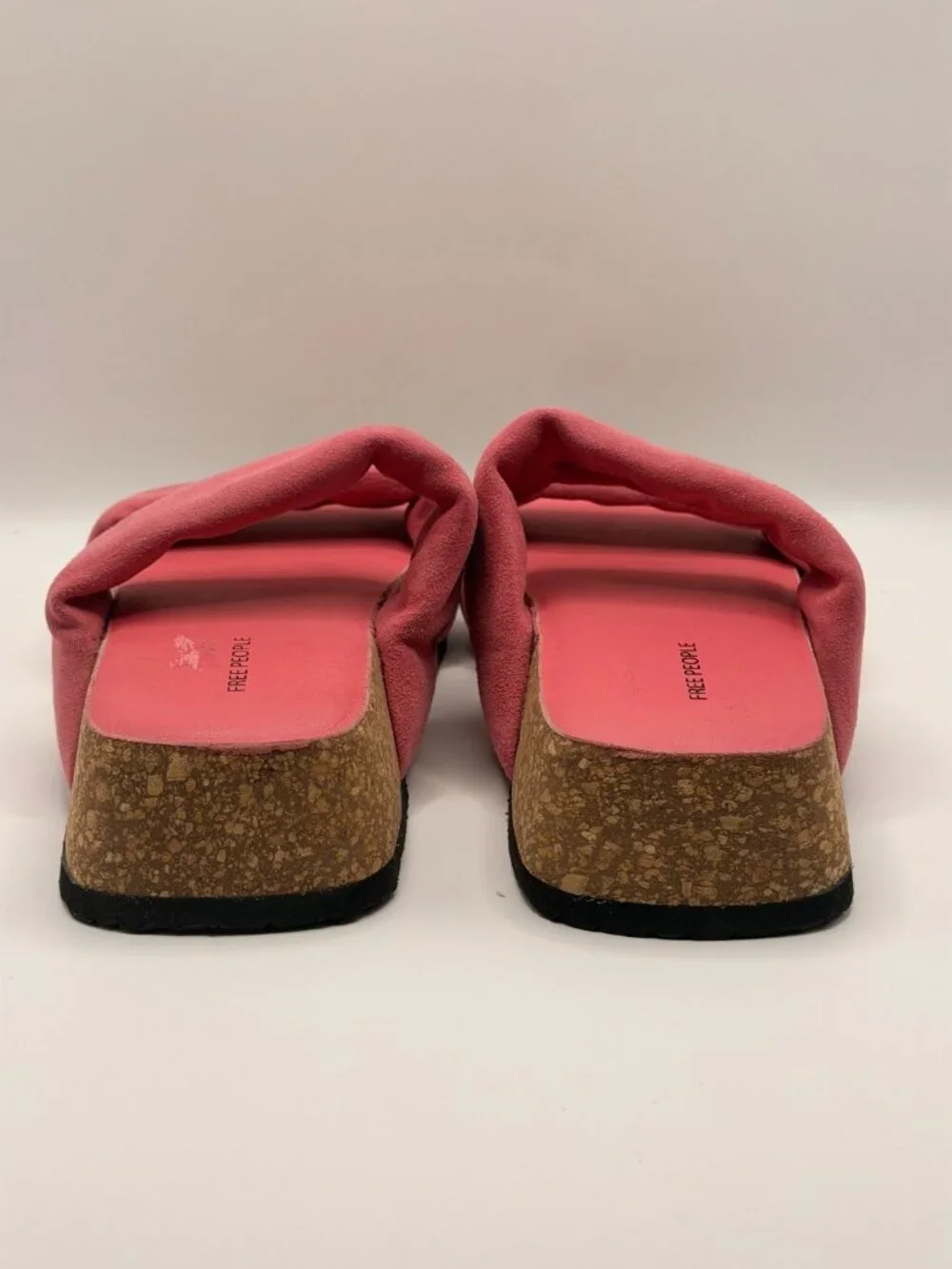 FREE PEOPLE Womens Fairmont Platform Slide Sandal In Watermelon Sz 9